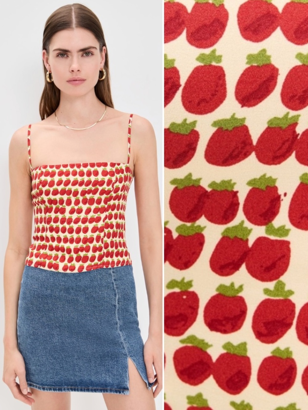 NEW Reformation Overland Top Fresh Tomato 10 - Picture 13 of 17
